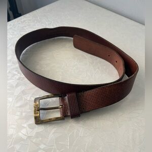 MARA GIORDANI Men's Hand made Italy Brown genuine Leather Belt size 34